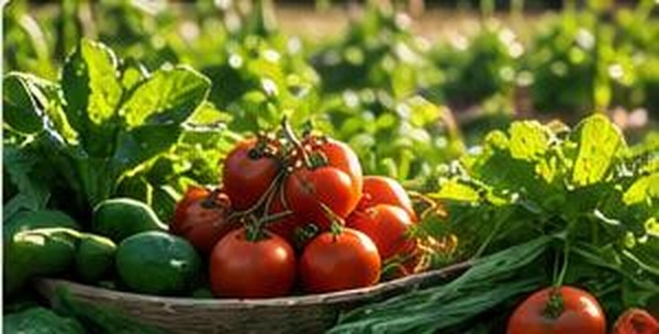 Fresh vegetables in a basket